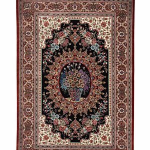 Handmade Rug Ghom Silk Blue 98x141cm