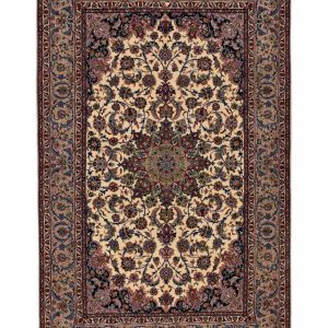Handmade Rug Isfahan Beige 155x244cm