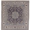 Handmade Rug Nain Tabas Dark Blue 190x202 cm
