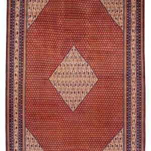 Handmade Rug Sarough Mir Red 276x434cm