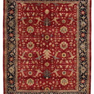 Handmade Rug Tabriz Lahi Red 182x239cm