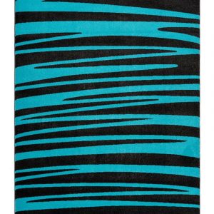 Broadway Rug 200 Anthracite/Turquoise