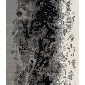 Busdau Rug Fl Gray/Creme/Black