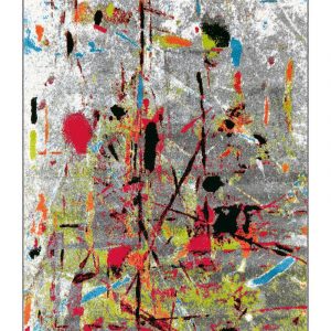 Busdau Rug Robe White/Gray/Multicolor