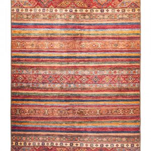 D-sign Rug 1K0049 Multicolor/Red