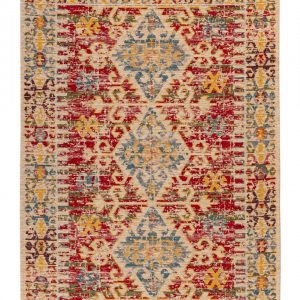 D-sign Rug 1K0202 Multicolor/Red