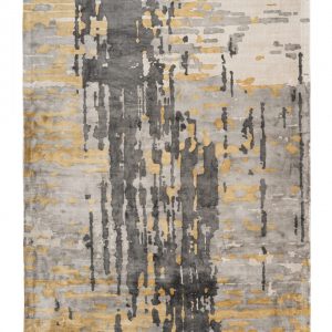 D-sign Rug 1K0270 Grey/Blue/Gold
