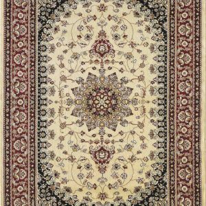 D-sign Rug AC286 Naple Beige/DarkRed