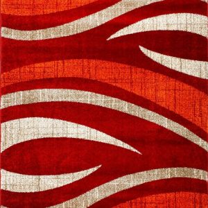 D-sign Rug Milano Collection Gela DarkRed/Darkorange