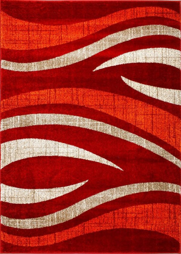 D-sign Rug Milano Collection Gela DarkRed/Darkorange