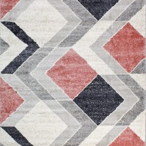 D-sign Rug Milano Collection Metz Pink/Grey