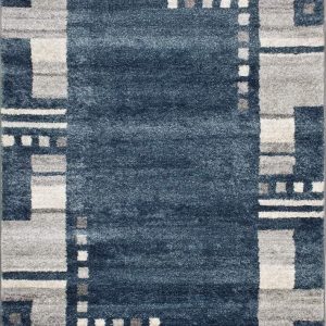 D-sign Rug Milano Collection Olbia DarkBlue/LightGrey