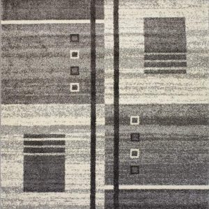 D-sign Rug Rainbow Collection Nice LightGrey/White