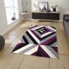 D-sign Rug Rainbow Collection Nova LightGrey/DarkPurple - Image 2