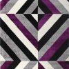 D-sign Rug Rainbow Collection Nova LightGrey/DarkPurple