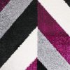 D-sign Rug Rainbow Collection Nova LightGrey/DarkPurple - Image 3