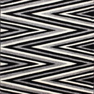 D-sign Rug Rainbow Collection Terni Black/LightGrey