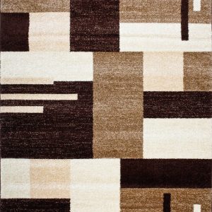 D-sign Rug Rainbow Collection York LightBrown/DarkBrown