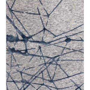 Damast Rug 200 Grey/Blue