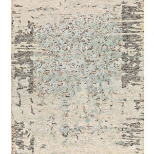 Damast Rug 8067 Grey/Mint