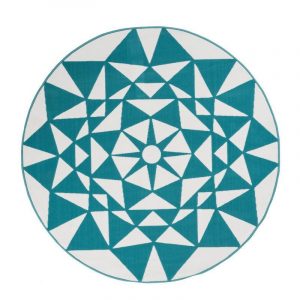 Esperanto Rug 925 White/Turquoise