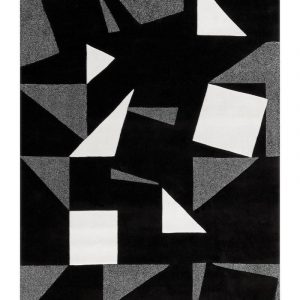 Fairber Rug Frisee Wed Black/White/Gray
