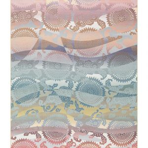 Ferdes Rug Rojo Multicolor Pastel