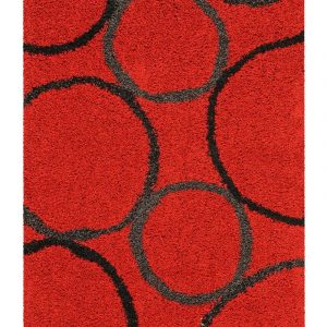 Gerston Rug Hor Red/Black