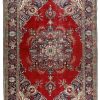 Handmade Original Persian VintageRug Tabriz 200x302cm