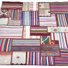 Handmade Persian Kelim Patchwork Rug 157x206cm - Image 2