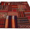 Handmade Persian Kelim Patchwork Rug Shiraz/Azerbajdzjan 153x206cm - Image 2