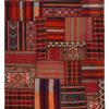 Handmade Persian Kelim Patchwork Rug Shiraz/Azerbajdzjan 153x206cm