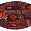 Handmade Persian Kelim Patchwork Rug Shiraz/Azerbajdzjan 200cm - Image 3