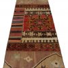 Handmade Persian Kelim Patchwork Rug Shiraz/Azerbajdzjan 80x196cm - Image 2