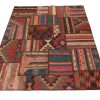 Handmade Persian Patchwork Rug Shiraz/Azerbajdzjan 153x204cm - Image 2