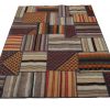 Handmade Persian Patchwork Rug Shiraz/Azerbajdzjan 159x232cm - Image 2
