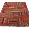 Handmade Persian Patchwork Rug Shiraz/Azerbajdzjan 160x232cm - Image 2