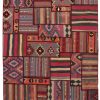 Handmade Persian Patchwork Rug Shiraz/Azerbajdzjan 163x230cm