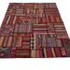 Handmade Persian Patchwork Rug Shiraz/Azerbajdzjan 163x230cm - Image 3