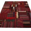 Handmade Persian Patchwork Rug Shiraz/Azerbajdzjan 163x232cm - Image 2