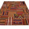 Handmade Persian Patchwork Rug Shiraz/Azerbajdzjan 202x300cm - Image 2