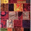 Handmade Persian Patchwork Rug Tabriz 172x225cm - Image 6