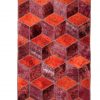 Handmade Persian Patchwork Rug Wool/Garn 106x153cm