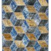 Handmade Persian Patchwork Rug Wool/Garn 121x250cm