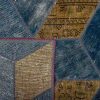 Handmade Persian Patchwork Rug Wool/Garn 142x217cm - Image 6