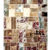 Handmade Persian Patchwork Rug Wool/Garn 160x228cm