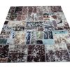 Handmade Persian Patchwork Rug Wool/Garn 169x232cm - Image 3