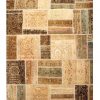 Handmade Persian Patchwork Rug Wool/Garn 170x239cm