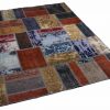 Handmade Persian Patchwork Rug Wool/Garn Tabriz 172x226cm - Image 2