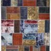 Handmade Persian Patchwork Rug Wool/Garn Tabriz 172x226cm